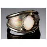 Vintage Navajo MOP Sterling Silver Ring SZ 9.5 Native American Jewelry
