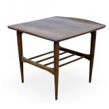 Vintage MCM Bassett End Table Side Lamp Table Spindle Shelf