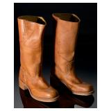 Frye Campus 14L Boots Tan Leather Womens Size 10 M Made in USA