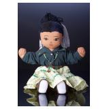 Vintage Navajo Style Native American Fabric Doll - Traditional Attire