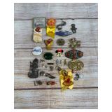 30+ Vintage Mixed Pins, Pendants, Brooches & Charms - Sterling, Minnie
