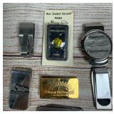 Lot of 10 Money Clips: Sterling Silver, New in Box, & Diverse Designs