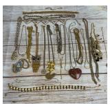30+ Mixed Costume Necklaces: Vintage & Modern Styles, Assorted Pendants