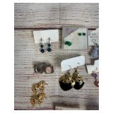Large Lot of 20 Mixed Earrings, Costume & Sterling Silver, Dangle & Stud
