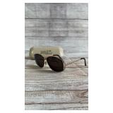 Vintage YSL Yves Saint Laurent 6056 Sunglasses Gold Tone Frames Italy