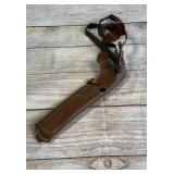 Vintage Brown Leather Shoulder Holster Marked 191-2 6 1/2