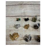 Vintage Cuff Links Lot of 17 Assorted Styles, Men