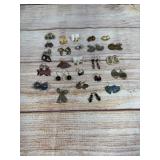 Vintage Costume Earrings Lot: Assorted Styles, Materials, 26 Matching Pairs