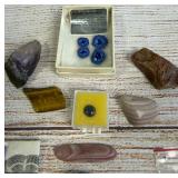 Diverse Collection: Natural Stones, Polished Gems, Minerals, & Costume Elements