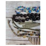 Costume Jewelry Necklace Lot, 15 Pieces, Various Styles & Materials