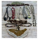 Vintage & Modern Costume Necklace Lot (15) - Various Styles, Unsearched