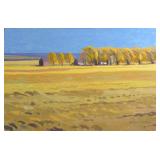 Lars-Birger Sponberg Original Oil Painting Country Meadow Landscape Art Signed 96