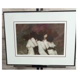 Original Borys Buzkij Oil Painting Figurative Abstract ART Framed