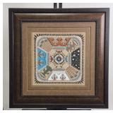 Herbert Ben Sr. Navajo Sandpainting Art: Authentic Native American Framed