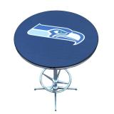 Official NFL Seattle Seahawks High-Top Bar Table & 2 Stools Set