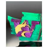 Washington State Huskies Cougars Rivalry Metal Sign 3D Layered College Football