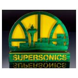 Vintage Seattle SuperSonics 3D Custom Metal Sign - High Quality NBA Memorabilia