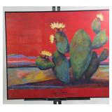 Patrick Coffaro "Calling All Butterflies" Signed & Dated Cactus Print