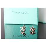 Tiffany & Co Elsa Peretti Sterling Silver Starfish Earrings w/ Box