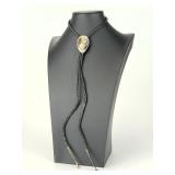 ARTURO RIVERA Taxco Sterling Silver Modernist Bolo Tie 1960s