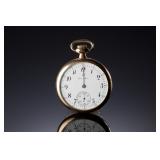 1919 Hamilton 974 17j 16s Gold-Toned Openface Pocket Watch - Non-Working