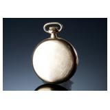 1919 Hamilton 974 17j 16s Gold-Toned Openface Pocket Watch - Non-Working