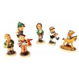 Lot of 6 Vintage Goebel Hummel Figurines - Classic Porcelain Collectibles