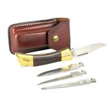Vintage Case XX Changer 4-Blade Interchangeable Pocket Knife Set, 1990s