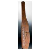 Vintage Tooled Leather Rifle Case - Hecho En Mexico Western Scroll Motif