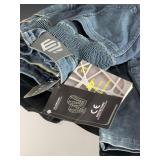 New ILM Protective Motorcycle Riding Jeans with CE Pads & Kevlar Lining, Size 34