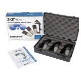 Samson 3 KIT Q Tom Dynamic Drum Microphones System w/ Case & Box, Untested