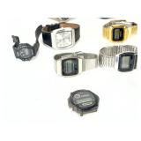 Lot of 12 Untested Vintage Watches: Casio, Seiko, Fossil, Swatch, Wenger, More