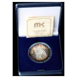 Rare German 999 Fine Silver Christmas Medals 1988/1989, Medaillen Kunst