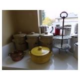 Canisters, 3 Tiered Pastry Server, Covered Casserole 
