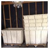 6- C.R. Daniels Dandux Basket Trucks (L=43in, W=30in, D=30in) Capacity 18 bushels.