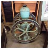 Antique Elgin National Coffee Mill - Cast Iron Woodruff and Edwards Co