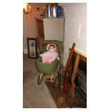 Cobbler Anvil, Wood Rifle Stock, Alexander Doll In Buggy