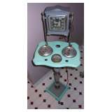 Art Deco Ashtray Stand and Clock