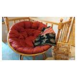 Papasan Chair, Cotton Blankets