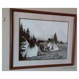 Unknown - Native American Photographic Print of Camp Site