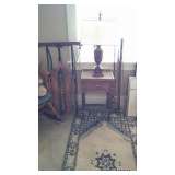 Morocan Runner, Vintage Sleigh, Ashtray Cabinet, Lamp, Bamboo Fly Rods