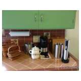 Longaberger Baskets, Ice Bucket, CoffeMaker, Electric Wine Corker