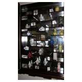 Chinese Wall Display Case. Snuff Bottles, Mini Vases, Mini Trinket Boxes inside. All Sold Separately