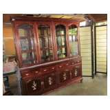 Rosewood China Cabinet (two parts)