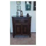 Chinese antique carved liquor cabinet