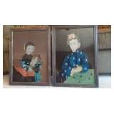 Antique Reverse Glass Painting