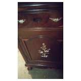 Closeup of MOP in Rosewood cabinet