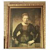 Rembrandt Young Women at an Open Half Door