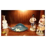 Vase, Roseville Zephyr Lily Bowl, Figurines