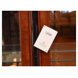 BUY IT NOW!  Lot #105, Century Furniture Lighted Capuan China Cabinet w Glass Shelves, $800